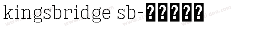 kingsbridge sb字体转换